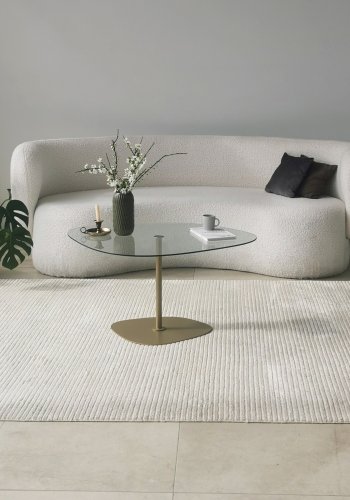 NORDVÄRK Soho salongbord, gjennomsiktig Gull