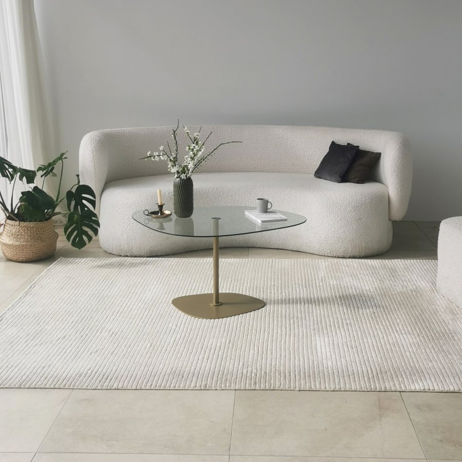 NORDVÄRK Soho salongbord, gjennomsiktig Gull