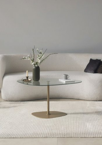 NORDVÄRK Soho salongbord, gjennomsiktig Gull