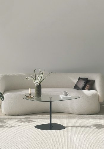 NORDVÄRK Soho salongbord, transparent Svart