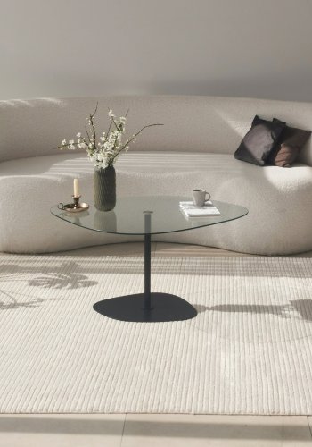 NORDVÄRK Soho salongbord, transparent Svart