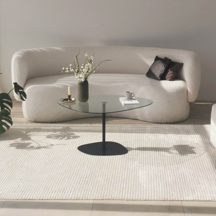 NORDVÄRK Soho salongbord, transparent Svart