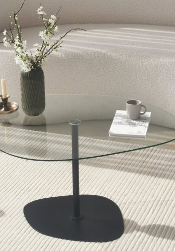 NORDVÄRK Soho salongbord, transparent Svart