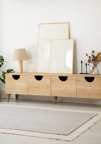 NORDVÄRK Four Seasons TV-stativ, eik