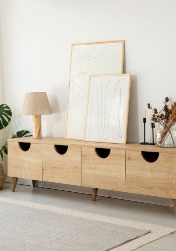 NORDVÄRK Four Seasons TV-stativ, eik