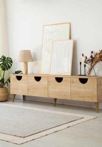 NORDVÄRK Four Seasons TV-stativ, eik