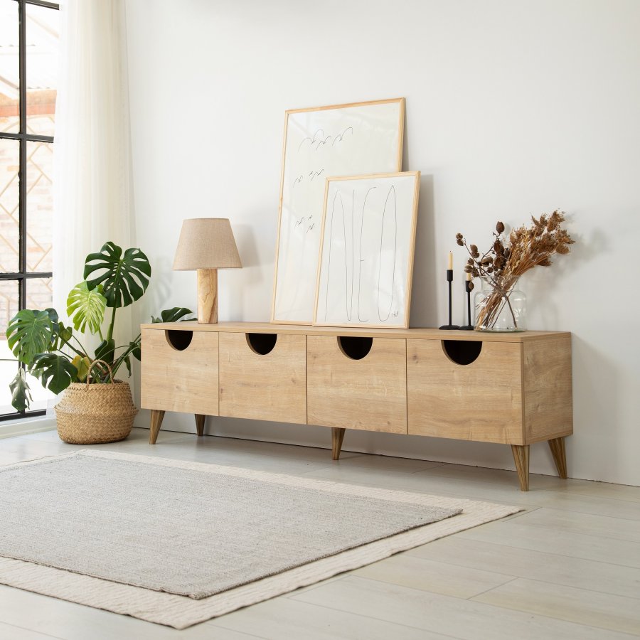 NORDVÄRK Four Seasons TV-stativ, eik