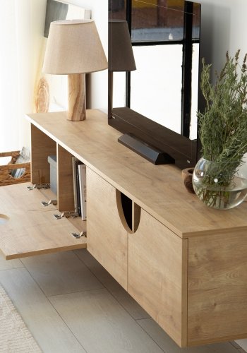 NORDVÄRK Grotte TV-stativ, eik