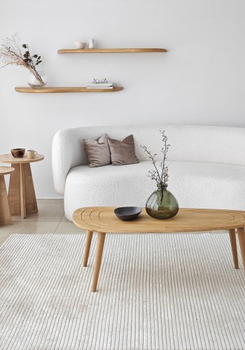 NORDVÄRK Wavy vghylde i massivt tr (st med 2)