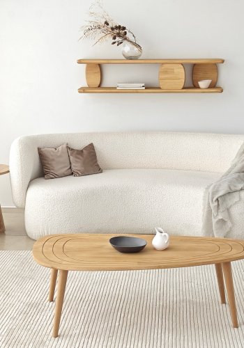 NORDVÄRK Modena vegghylle - naturlig eik