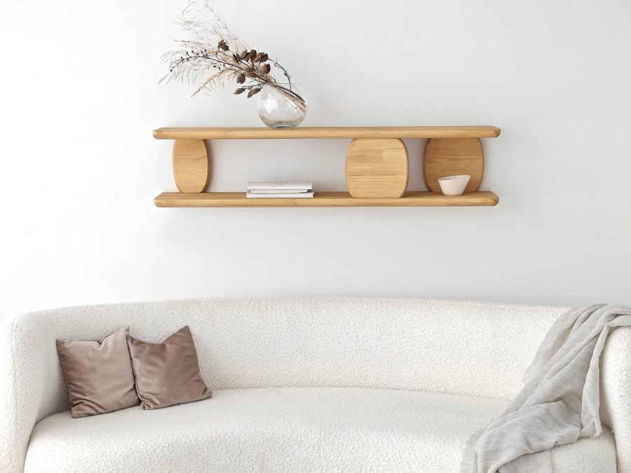NORDVÄRK Modena vegghylle - naturlig eik