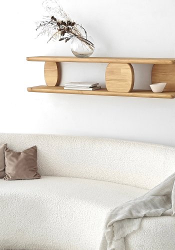 NORDVÄRK Modena vegghylle - naturlig eik