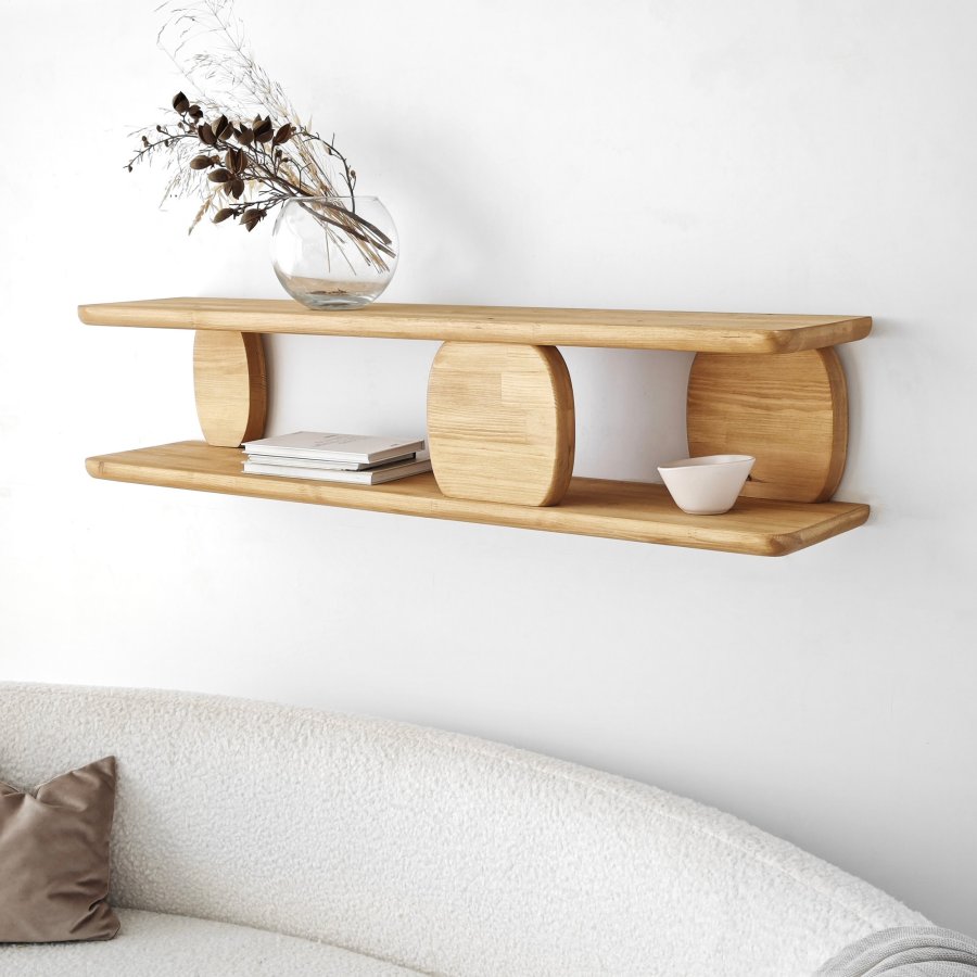 NORDVÄRK Modena vegghylle - naturlig eik