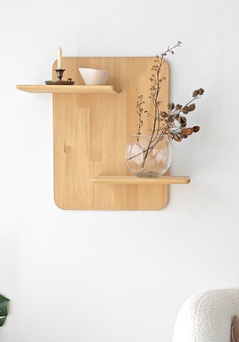 NORDVÄRK Matilda vegghylle - naturlig eik