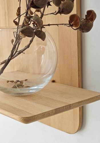 NORDVÄRK Matilda vegghylle - naturlig eik