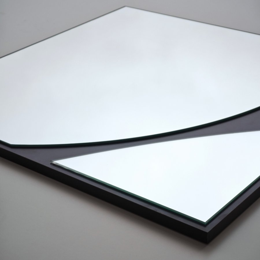 NORDVÄRK Abstrakt speil, svart