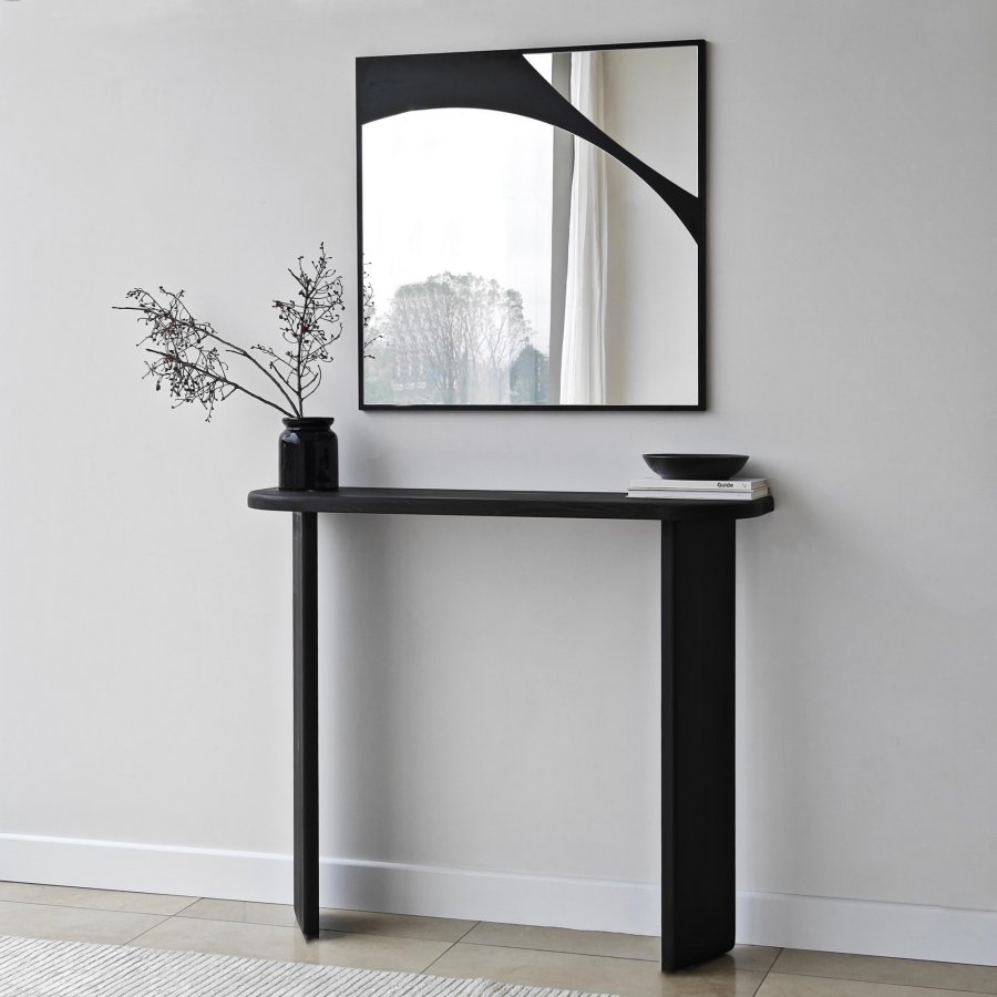 NORDVÄRK Abstrakt speil, svart