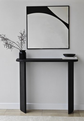 NORDVÄRK Abstrakt speil, svart