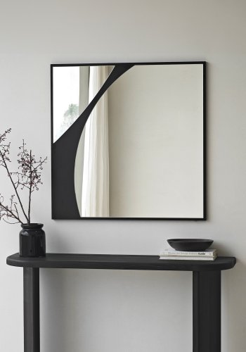 NORDVÄRK Abstrakt speil, svart