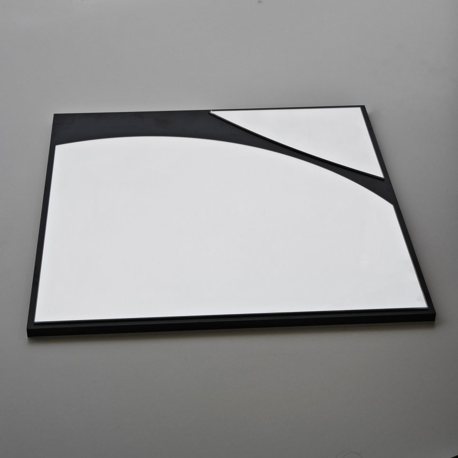 NORDVÄRK Abstrakt speil, svart