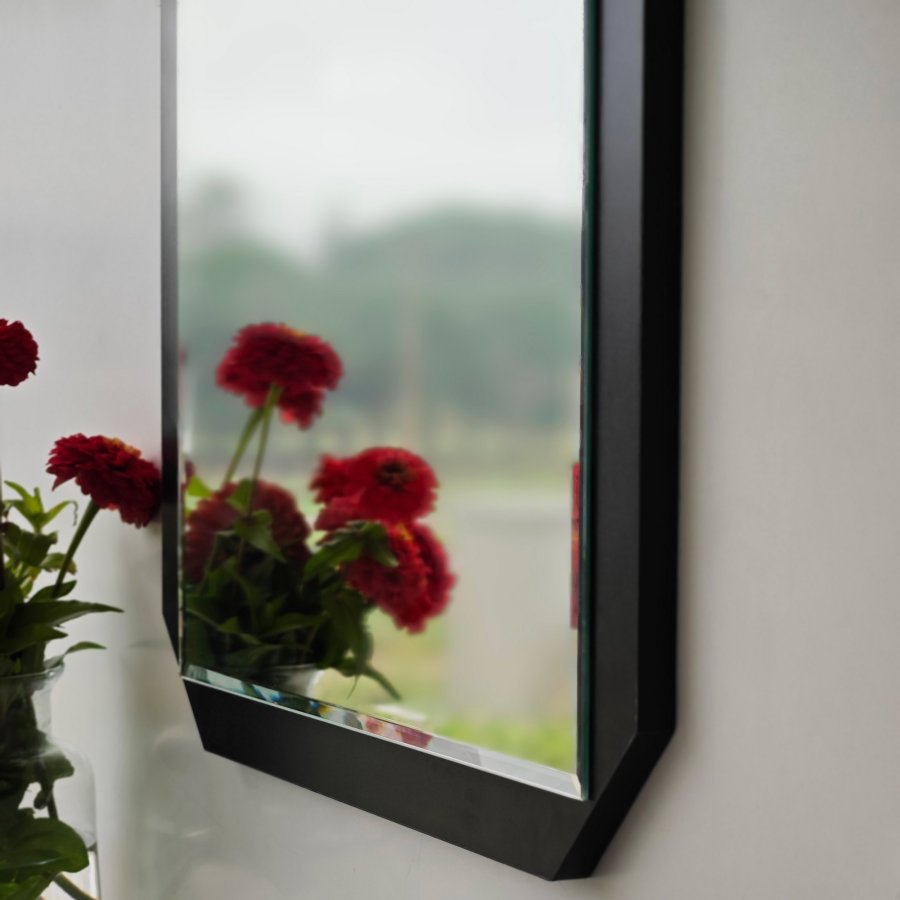 NORDVÄRK Carre speil, sort