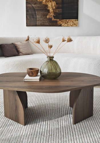 NORDVRK Rock sofabord, organisk - valnd melamin (100x60)