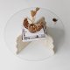 NORDV�RK Butterfly - Travertin, Transparent soffbord