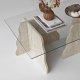 NORDV�RK Canyon � Travertin, Transparent soffbord