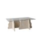 NORDV�RK Canyon � Travertin, Transparent soffbord