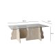 NORDV�RK Canyon � Travertin, Transparent soffbord