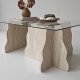 NORDV�RK Canyon � Travertin, Transparent soffbord