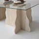 NORDV�RK Canyon � Travertin, Transparent soffbord