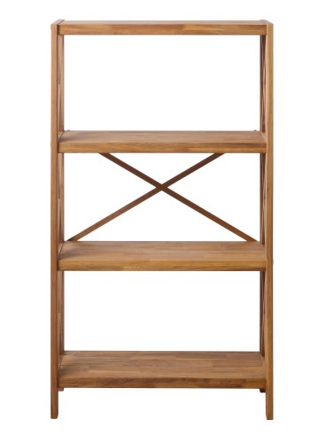  X-reol, m. 4 hylder - natur eg (H:124)
