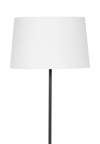 TK Maja gulvlampe - hvitt stoff og sort metall