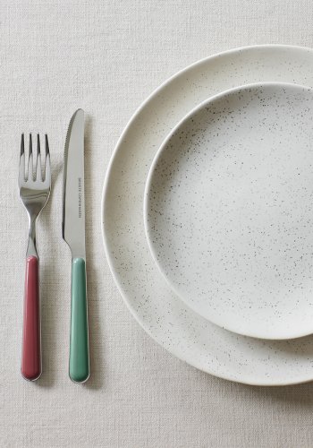 BROSTE COPENHAGEN Marstal bestikk - rustfritt stl og flerfarget plast (sett med 8)