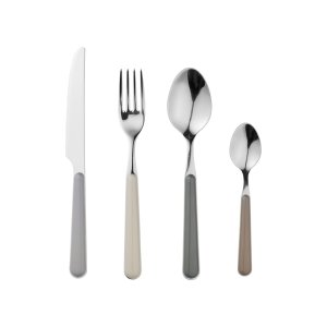 BROSTE COPENHAGEN Marstal bestik - rustfrit stl og grey tones plastik (st med 8)