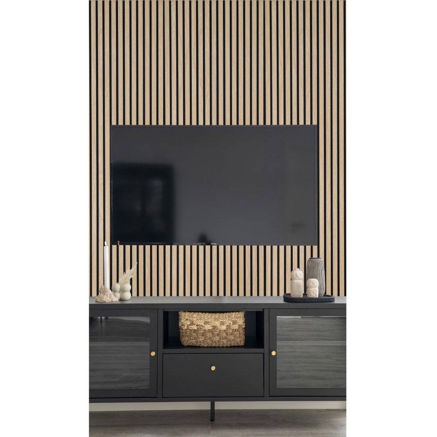 HOUSE NORDIC Akustisk panel trefiner, naturlig, eikelook, 2400x600x22 mm