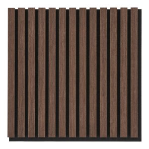 HOUSE NORDIC akustikkpanel - brun valnttlook trefiner (520x520x22mm)