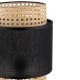 TK Boho bordlampe - natur rattan og sort stof/metal