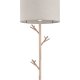 TK Albero gulvlampe - beige hr, natur fyrretr og hvid stl