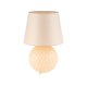 TK Santana bordlampe - naturstoff og sort glass