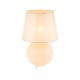 TK Santana bordlampe - naturstoff og sort glass