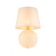 TK Santana bordlampe - naturstoff og sort glass