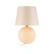 TK Santana bordlampe - naturstoff og sort glass
