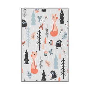 TEPPI HMNT139 barnmatta, rektangulär - flerfärgad polyester (100x200)