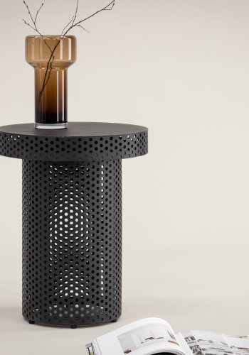 VIND COLLECTION Bearsden x Josefin Lustig sidebord, rundt - sort stl (40)