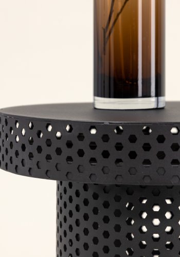 VIND COLLECTION Bearsden x Josefin Lustig sidebord, rundt - sort stl (40)