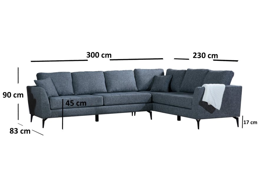 NORDVRK Tempo Hjrne Hyre (L3+3) Hjrnesofa