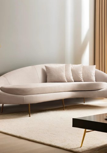 NORDVRK Eses Hyre - Beige 3-seters sofa