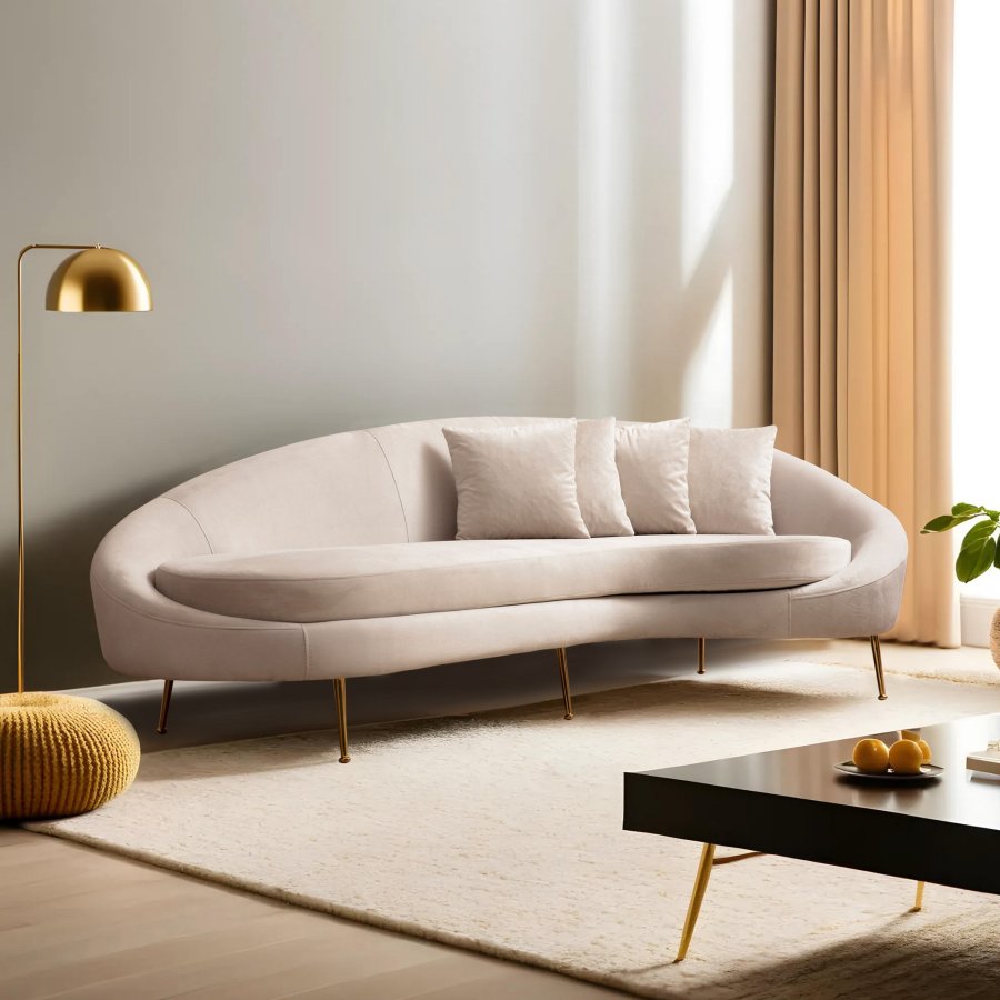 NORDVRK Eses Hyre - Beige 3-seters sofa